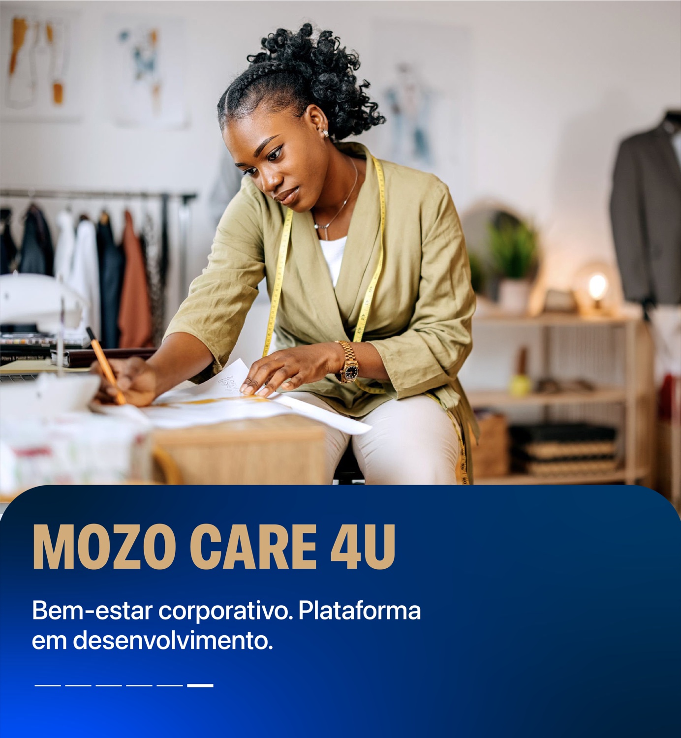 Mozo Care 4U — Bem-estar corporativo. Plataforma em desenvolvimento.